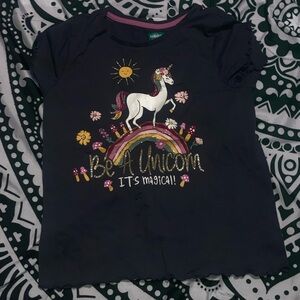 Girls short sleeve sz 10 magical unicorn